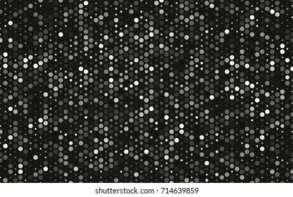 Light Gray vector modern geometrical circle abstract background. Dotted texture template. Geometric pattern in halftone style with gradient. 