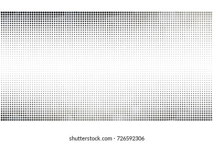 Light Gray vector modern geometrical circle abstract background. Dotted texture template. Geometric pattern in halftone style with gradient. 