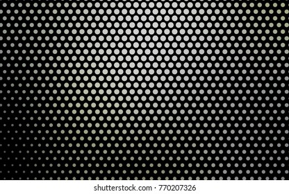 Light Gray vector modern geometrical circle abstract background. Dotted texture template. Geometric pattern in halftone style with gradient. 