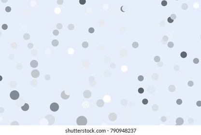 Light Gray vector modern geometrical circle abstract background. Dotted texture template. Geometric pattern in halftone style with gradient. 