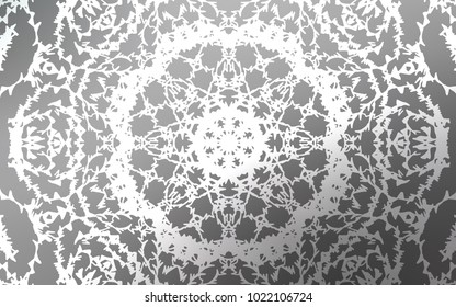 Light Gray vector natural abstract background. Decorative shining childish illustration with doodles on abstract template. A completely new template for your business design.