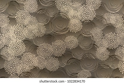 Light Gray vector natural abstract template. A completely new color illustration in doodle style with flowers. Hand painted design for web, leaflet, textile.