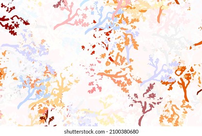 Light Gray vector natural background with leaves, branches. Colorful abstract illustration with leaves in doodle style. New template for your design.