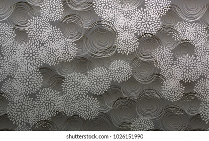 Light Gray vector natural elegant background. Decorative shining illustration with doodles on abstract template. The template can be used as a background for cell phones.