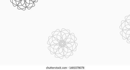 Light Gray vector natural layout with flowers. Gradient colorful abstract flowers on simple background. Brand new business design.