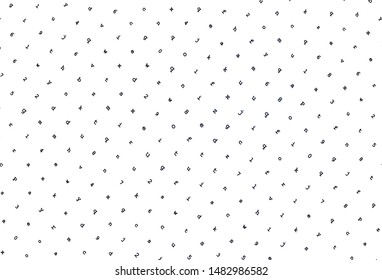 Light Gray vector pattern with ABC symbols. Shining illustration with ABC symbols on abstract template. Pattern for school, grammar websites.