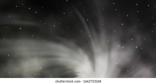 Light Gray vector pattern with abstract stars. Decorative illustration with stars on abstract template. Theme for cell phones.