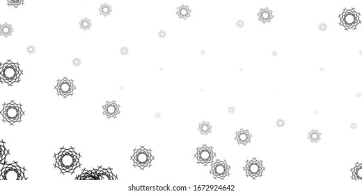 Light Gray vector pattern with abstract shapes. Colorful abstract forms with gradient in simple style. Smart design for your business.
