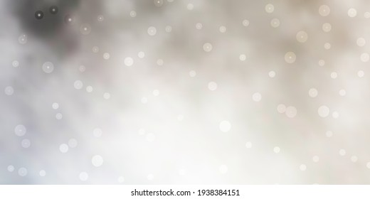 Light Gray vector pattern with abstract stars. Decorative illustration with stars on abstract template. Pattern for new year ad, booklets.