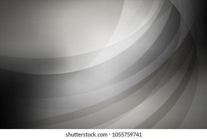 Light Gray vector pattern with bent lines. A completely new color illustration in marble style. The best blurred design for your business.