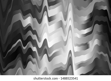 Light Gray vector pattern with bent lines. A sample with colorful lines, shapes. Pattern for your business design.