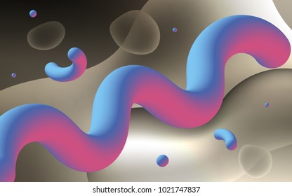 Light Gray vector pattern with bubble shapes. Colorful illustration in abstract memphis style with gradient. A new texture for your  ad, booklets, leaflets.