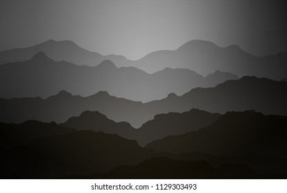 Light Gray vector pattern with bubble shapes. Modern gradient abstract illustration with bandy lines. Mountain design for your web site.