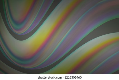 Light Gray vector pattern with bubble shapes. Modern gradient abstract illustration with bandy lines. The best blurred design for your business.