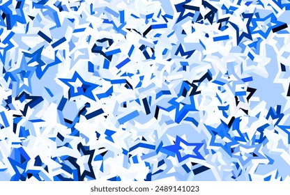 Light Gray vector pattern with christmas stars. Stars on blurred abstract background with gradient. Pattern for astronomy websites.