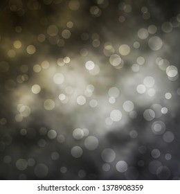 Light Gray vector pattern with circles. Colorful illustration with gradient dots in nature style. Design for your commercials.
