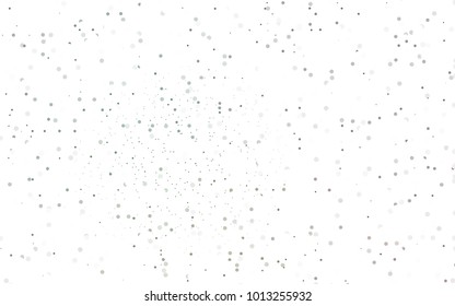 Light Gray vector pattern with colored spheres. Geometric sample of repeating circles on white background in halftone style.