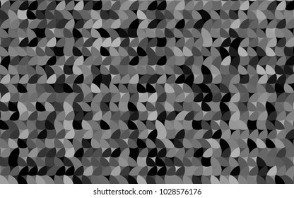 Light Gray vector pattern with colored spheres. Geometric sample of repeating circles on white background in halftone style.