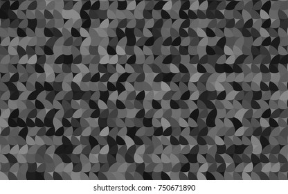 Light Gray vector pattern with colored spheres. Geometric sample of repeating circles on white background in halftone style.