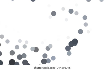 Light Gray vector pattern with colored spheres. Geometric sample of repeating circles on white background in halftone style.