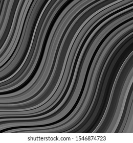 Light Gray vector pattern with curved lines. Brand new colorful illustration with bent lines. Design for your business promotion.