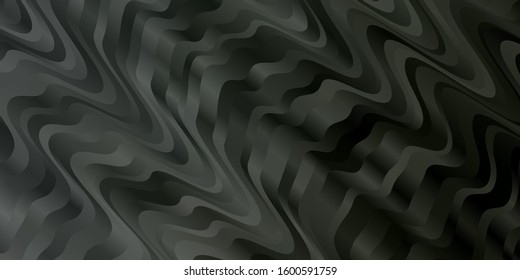 Light Gray vector pattern with curved lines. Colorful abstract illustration with gradient curves. Smart design for your promotions.