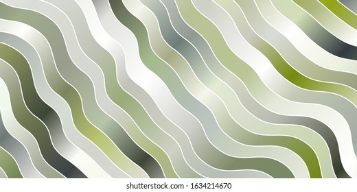 Light Gray vector pattern with curved lines. Colorful illustration in abstract style with bent lines. Template for your UI design.