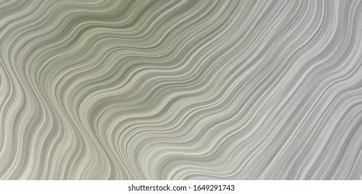 Light Gray vector pattern with curved lines. Colorful illustration, which consists of curves. Pattern for websites, landing pages.