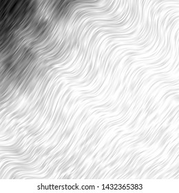 Light Gray vector pattern with curves. Abstract illustration with bandy gradient lines. Best design for your posters, banners.