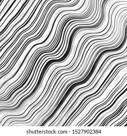 Light Gray vector pattern with curves. Abstract illustration with bandy gradient lines. Best design for your posters, banners.