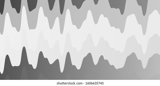 Light Gray vector pattern with curves. Illustration in halftone style with gradient curves. Pattern for busines booklets, leaflets