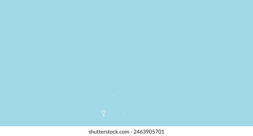 Light Gray vector pattern with feminism elements. Colorful feminism symbols with a gradient in modern style. Simple design for your web site.
