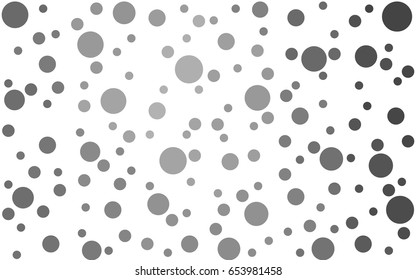 Light Gray vector pattern of geometric circle shapes. Colorful mosaic banner. Geometric background with colored disks.