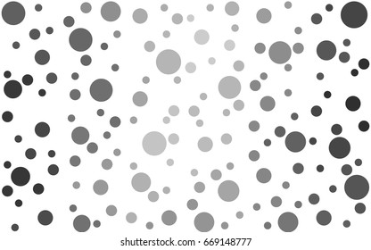 Light Gray vector pattern of geometric circle shapes. Colorful mosaic banner. Geometric background with colored disks.