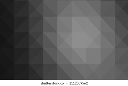 Light Gray vector pattern with gradient triangles. Shining colorful illustration with triangles. Brand new design for your business.