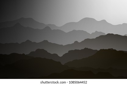 Light Gray vector pattern with lamp shapes. Creative geometric illustration in mountain style with gradient. Mountain style for your business design.