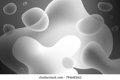 Light Gray vector pattern with lines, ovals. Colorful abstract illustration with gradient lines. The best blurred design for your business.