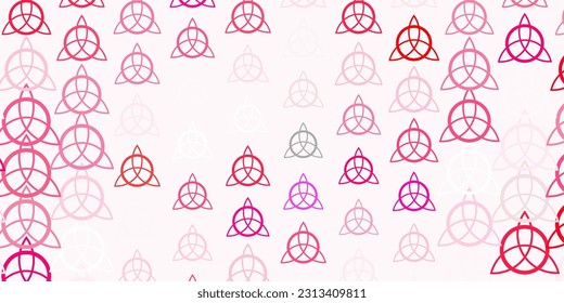 Light Gray vector pattern with magic elements. Retro design in abstract style with witchcraft forms. Best design halloween events.