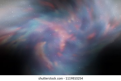 Light Gray vector pattern with night sky stars. Space stars on blurred abstract background with gradient. Template for cosmic backgrounds.