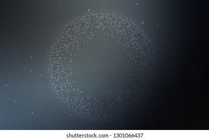 Light Gray vector pattern with night sky stars. Shining colored illustration with bright astronomical stars. Pattern for futuristic ad, booklets.