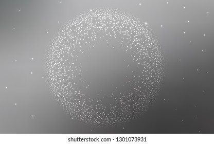 Light Gray vector pattern with night sky stars. Modern abstract illustration with Big Dipper stars. Pattern for astronomy websites.