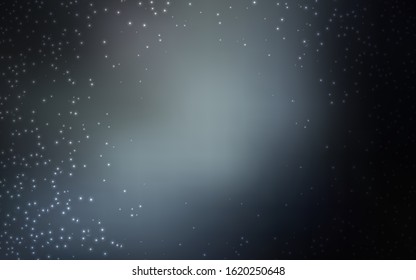 Light Gray vector pattern with night sky stars. Modern abstract illustration with Big Dipper stars. Template for cosmic backgrounds.