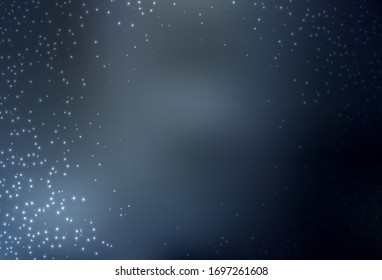Light Gray vector pattern with night sky stars. Glitter abstract illustration with colorful cosmic stars. Pattern for futuristic ad, booklets.