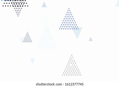 Light Gray vector pattern with polygonal style with circles. Abstract gradient illustration with circles, triangles. Best design for poster, banner.