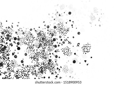 Light Gray vector pattern with random forms. Illustration with colorful gradient shapes in abstract style. Elegant design for wallpapers.