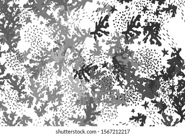 Light Gray vector pattern with random forms. Colorful chaotic forms with gradient in modern style. Best smart design for your business.