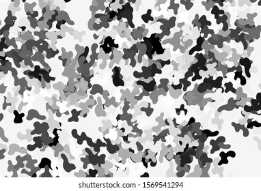 Light Gray vector pattern with random forms. Simple colorful illustration with abstract gradient shapes. Background for a cell phone.