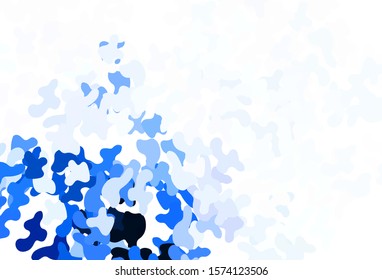 Light Gray vector pattern with random forms. Decorative design in abstract style with random forms. Modern design for your business card.