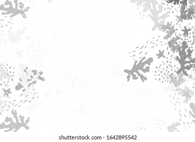 Light Gray vector pattern with random forms. Colorful chaotic forms with gradient in modern style. Best smart design for your business.