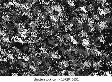 Light Gray vector pattern with random forms. Decorative design in abstract style with random forms. Elegant design for wallpapers.